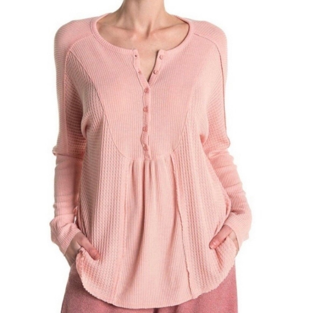 Gibson Look Waffle Knit Top